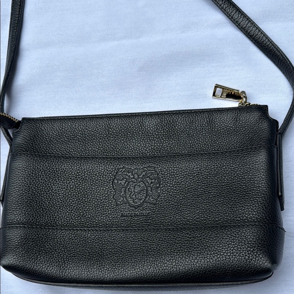 Bruno Magli Black Crossbody Bag with Minimalist Design - Picture 3 of 4